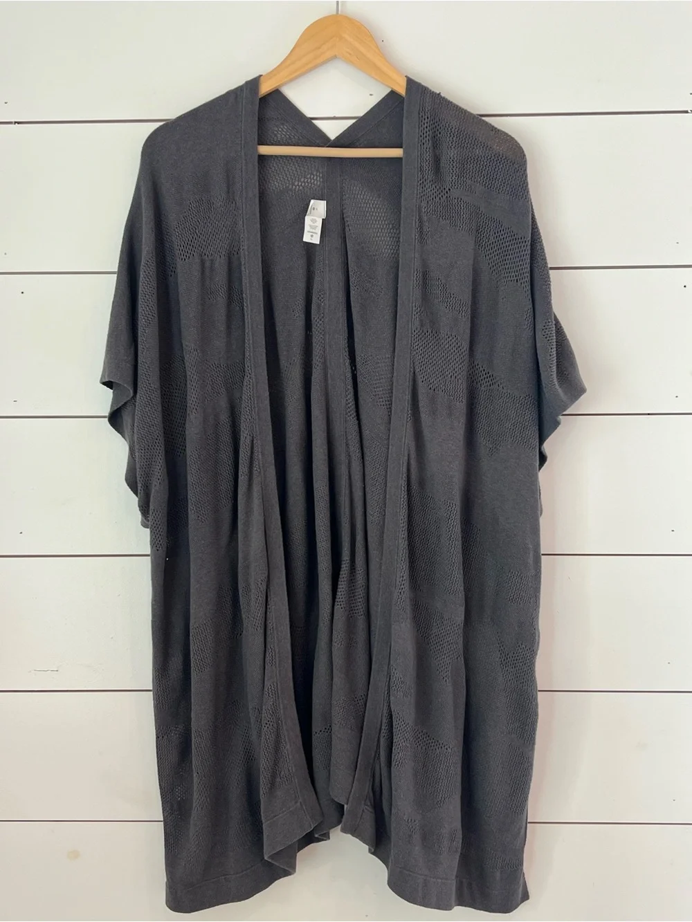 lululemon‎ athletica Open Knit Cardigan in Charcoal